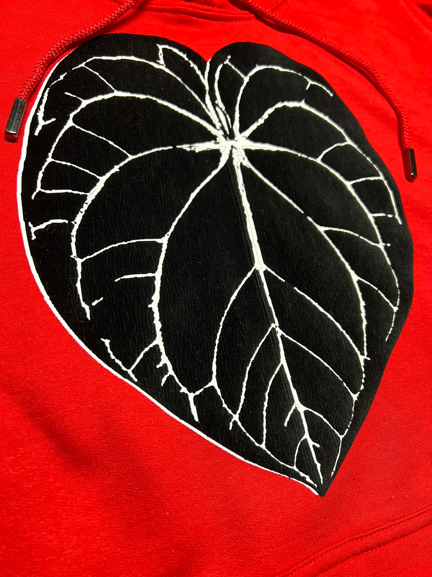 ZC Anthurium Crystallinum “Flocked” Textured Hoodie