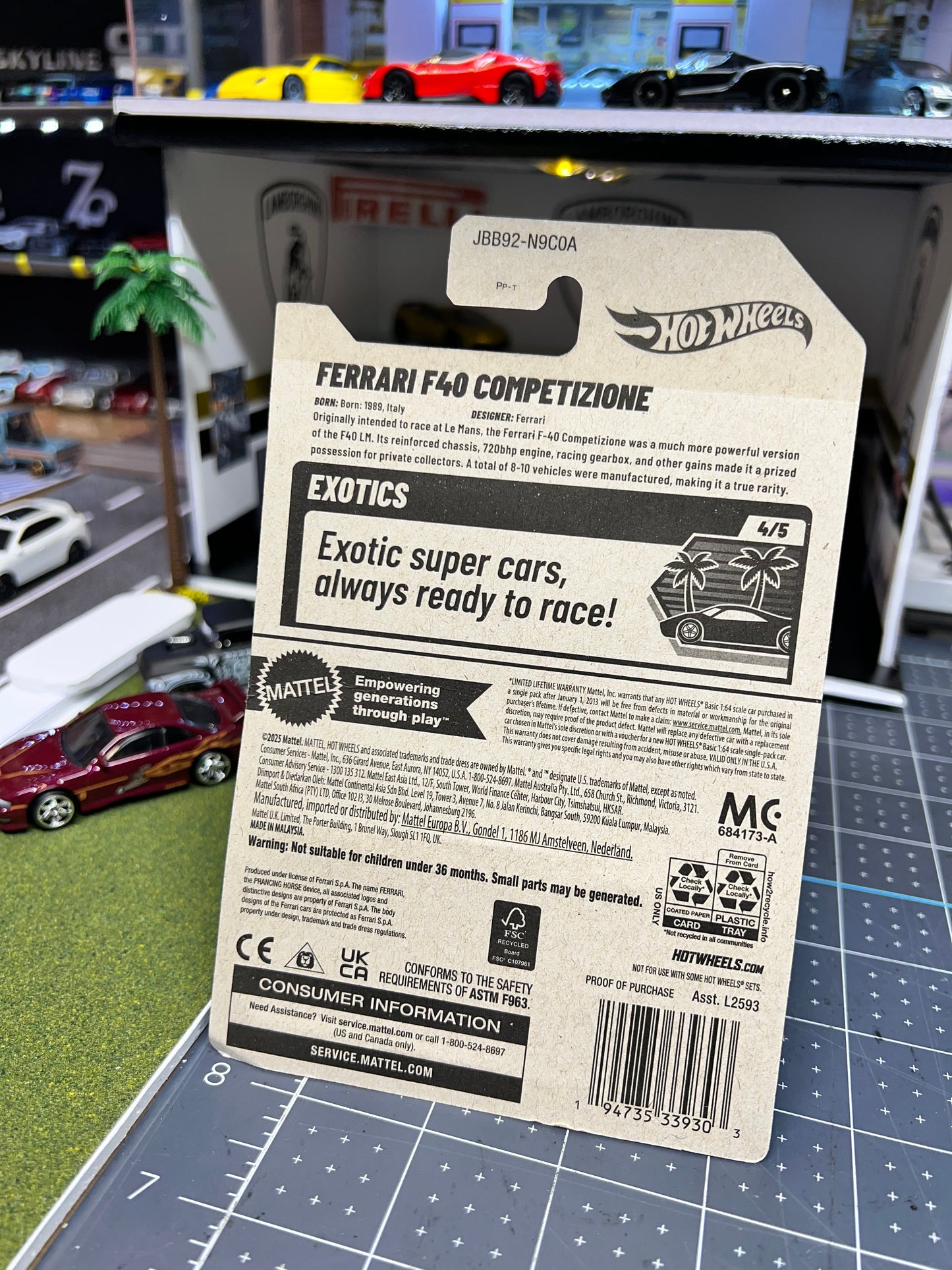 Hot Wheels Ferrari F40 competizione 2025