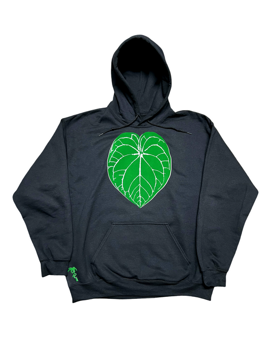 ZC Anthurium Crystallinum “Flocked” Textured Hoodie
